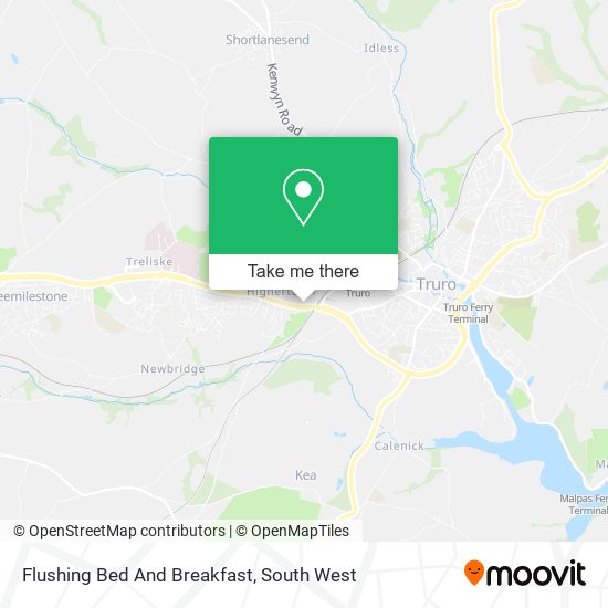 Flushing Bed And Breakfast map