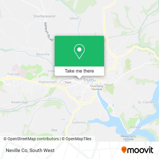 Neville Co map