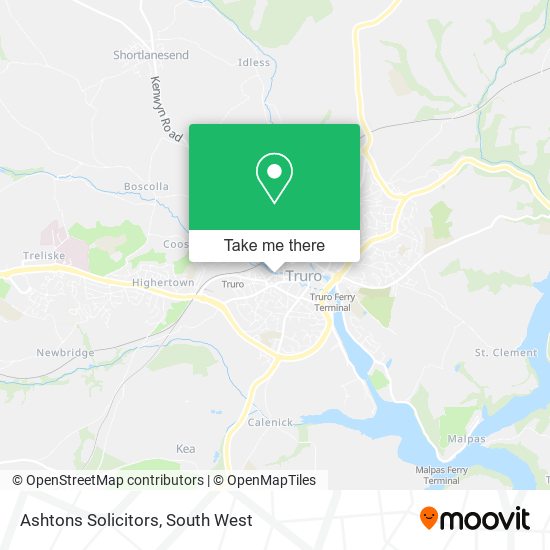 Ashtons Solicitors map