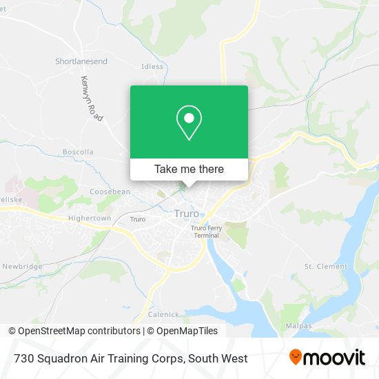 730 Squadron Air Training Corps map