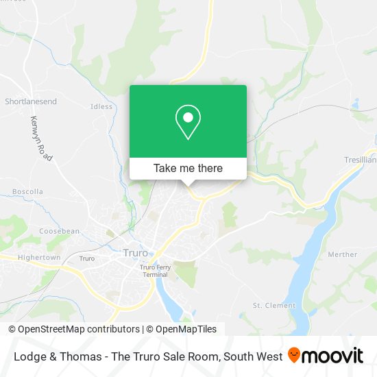 Lodge & Thomas - The Truro Sale Room map