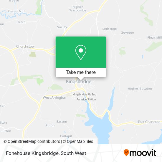 Fonehouse Kingsbridge map