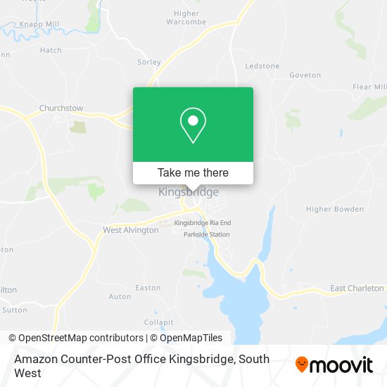 Amazon Counter-Post Office Kingsbridge map