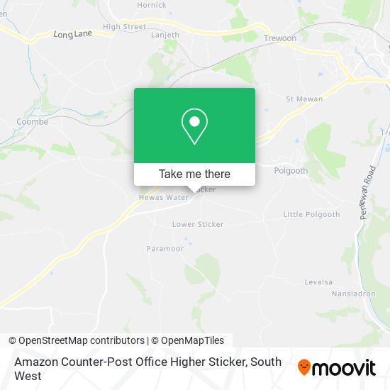 Amazon Counter-Post Office Higher Sticker map