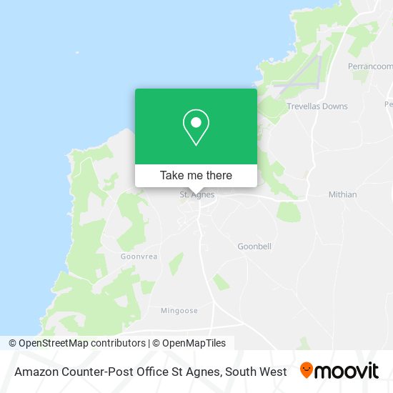 Amazon Counter-Post Office St Agnes map
