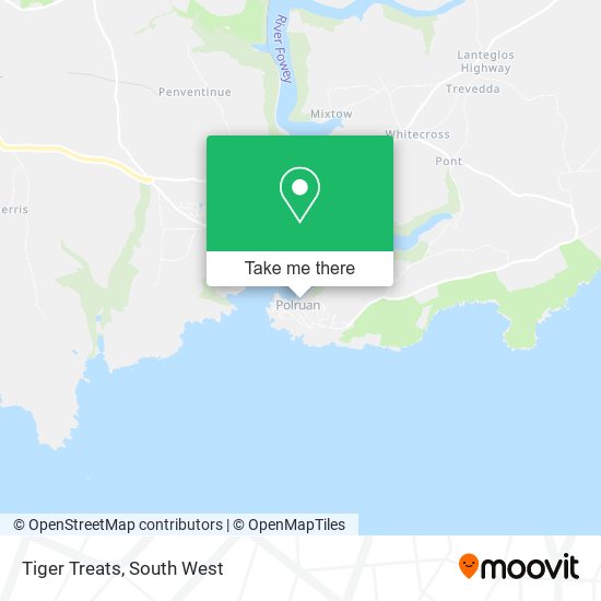 Tiger Treats map