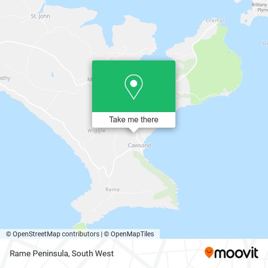 Rame Peninsula map