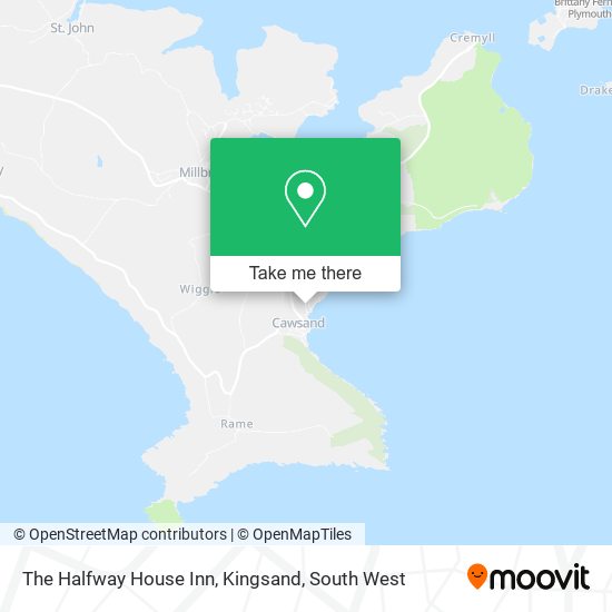 The Halfway House Inn, Kingsand map