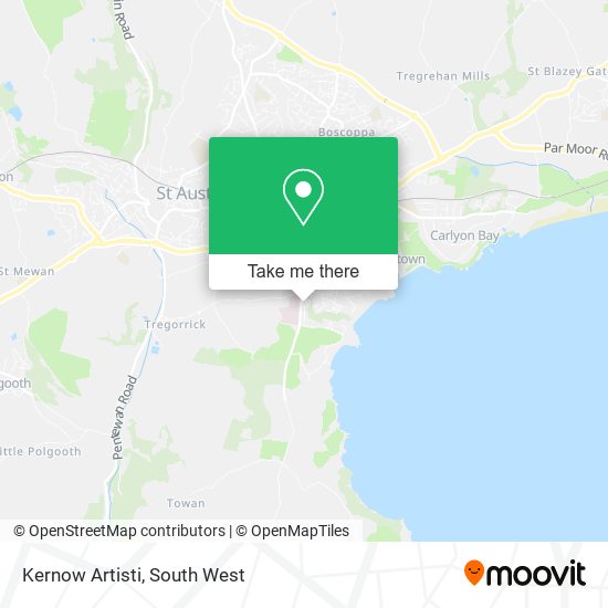Kernow Artisti map