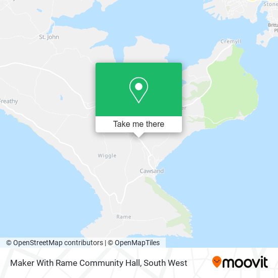 Maker With Rame Community Hall map