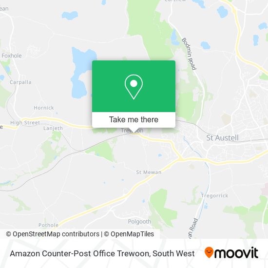 Amazon Counter-Post Office Trewoon map
