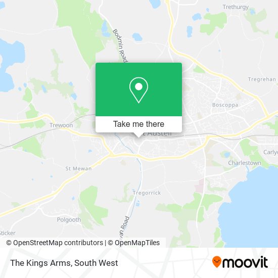 The Kings Arms map
