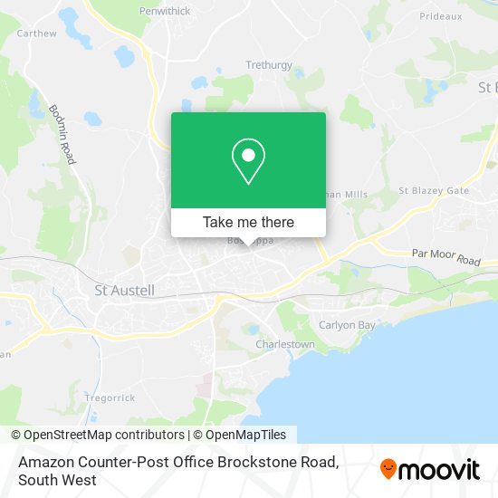Amazon Counter-Post Office Brockstone Road map