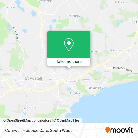 Cornwall Hospice Care map