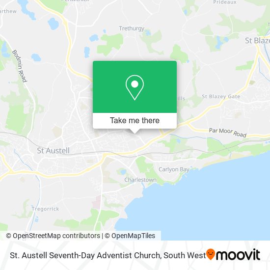 St. Austell Seventh-Day Adventist Church map