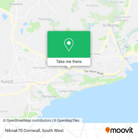 Niknak?S Cornwall map