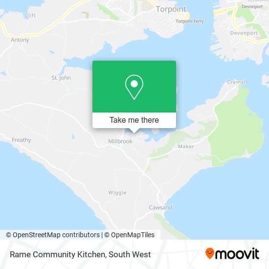 Rame Community Kitchen map