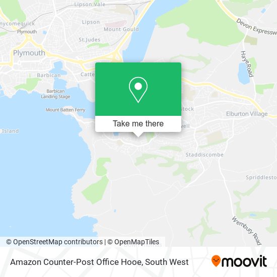 Amazon Counter-Post Office Hooe map