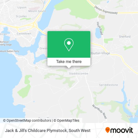 Jack & Jill's Childcare Plymstock map