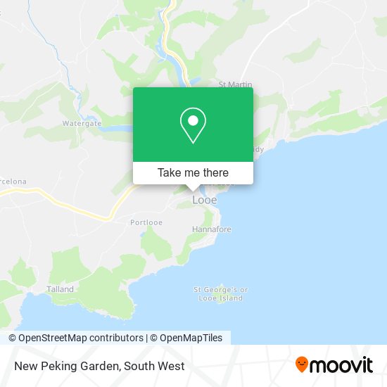 New Peking Garden map