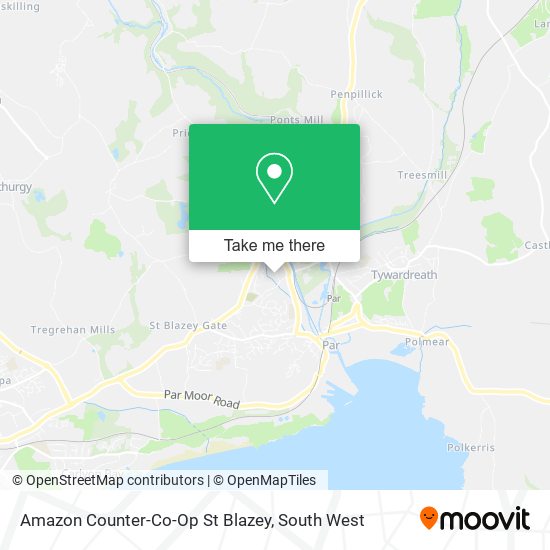 Amazon Counter-Co-Op St Blazey map