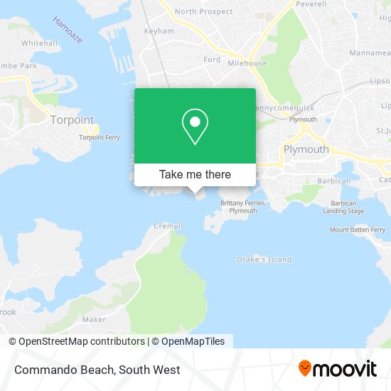 Commando Beach map