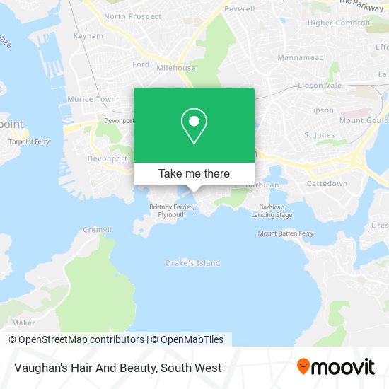 Vaughan's Hair And Beauty map