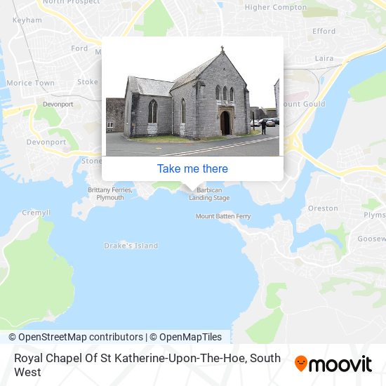 Royal Chapel Of St Katherine-Upon-The-Hoe map