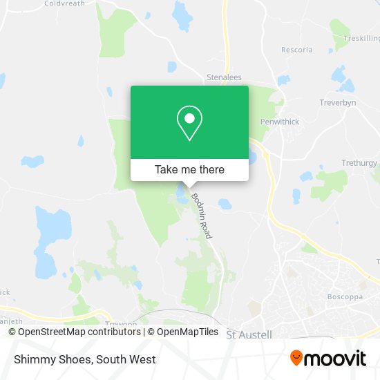Shimmy Shoes map