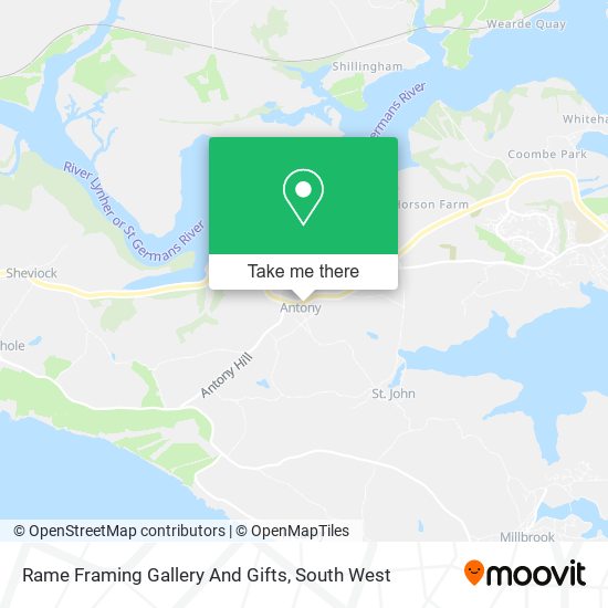 Rame Framing Gallery And Gifts map