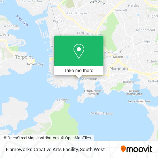 Flameworks Creative Arts Facility map