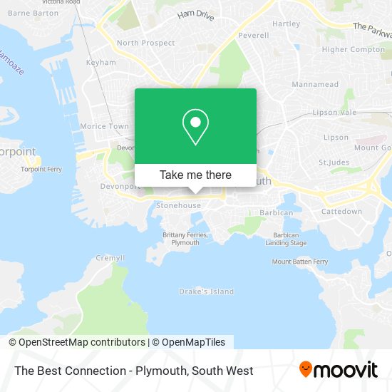 The Best Connection - Plymouth map
