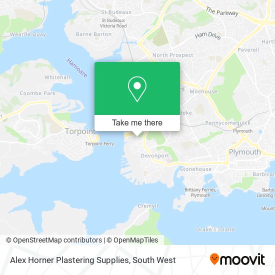 Alex Horner Plastering Supplies map