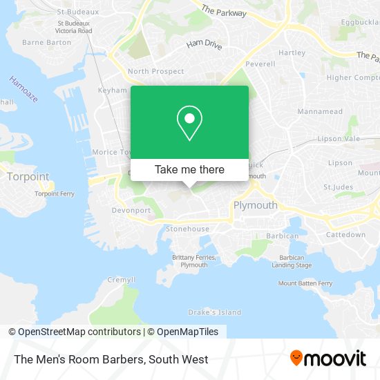 The Men's Room Barbers map