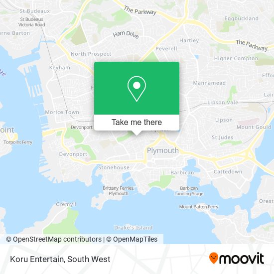 Koru Entertain map