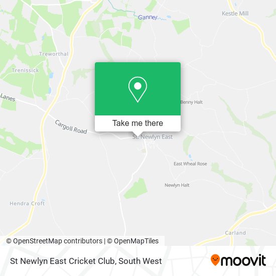 St Newlyn East Cricket Club map