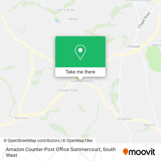 Amazon Counter-Post Office Summercourt map