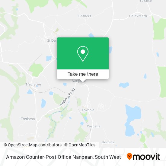 Amazon Counter-Post Office Nanpean map
