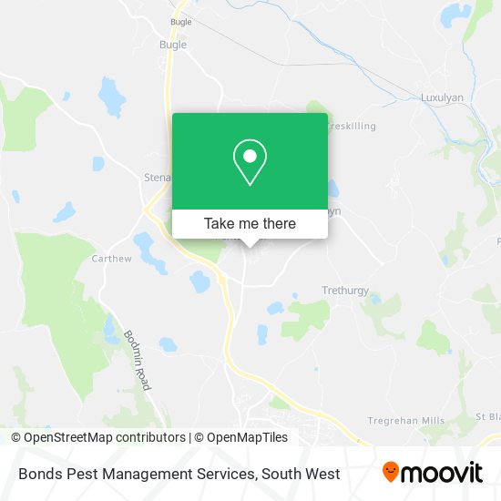 Bonds Pest Management Services map