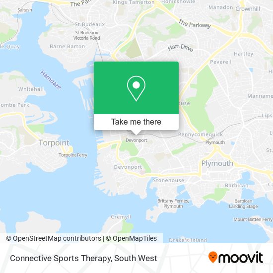 Connective Sports Therapy map