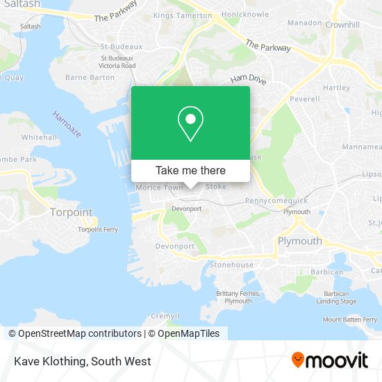 Kave Klothing map