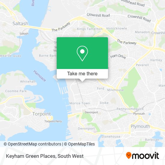 Keyham Green Places map