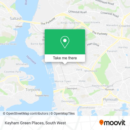 Keyham Green Places map