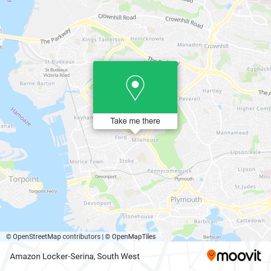 Amazon Locker-Serina map