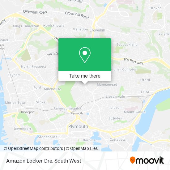 Amazon Locker-Dre map