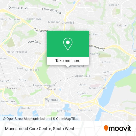 Mannamead Care Centre map