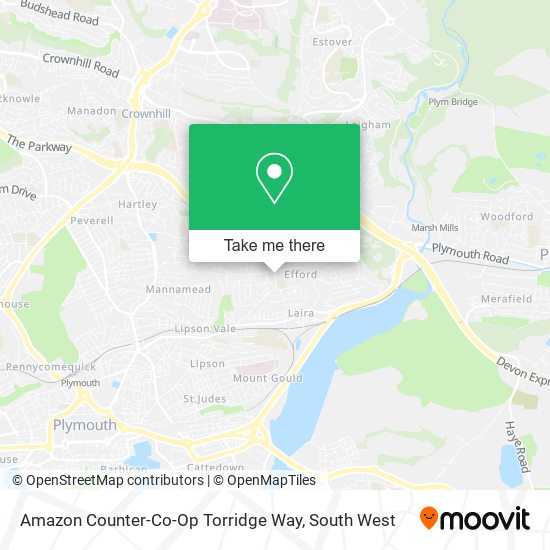 Amazon Counter-Co-Op Torridge Way map