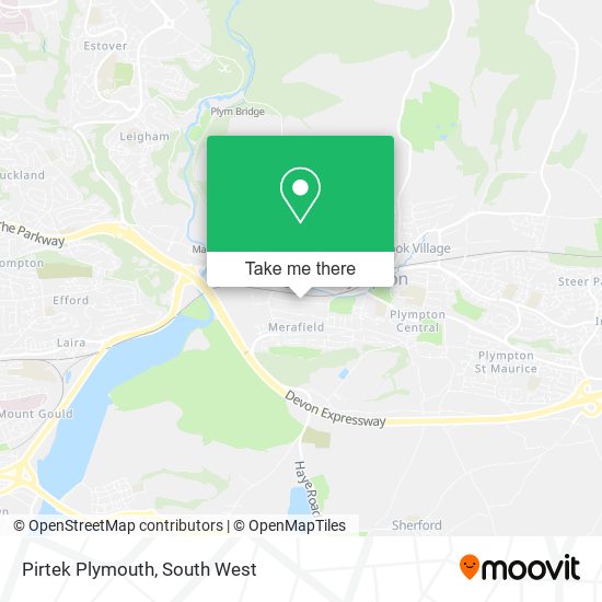 Pirtek Plymouth map