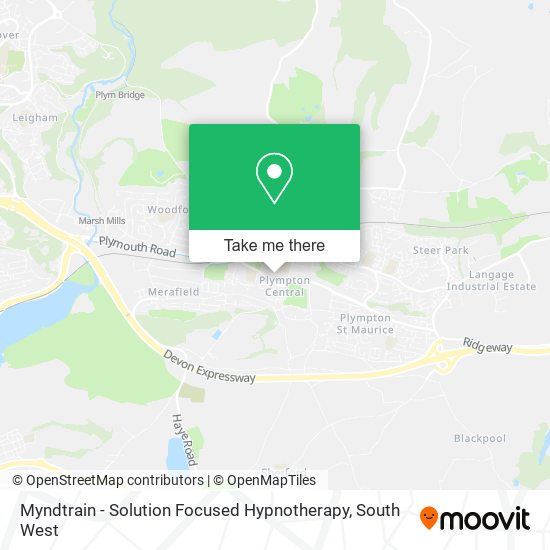 Myndtrain - Solution Focused Hypnotherapy map