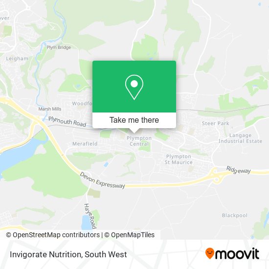 Invigorate Nutrition map